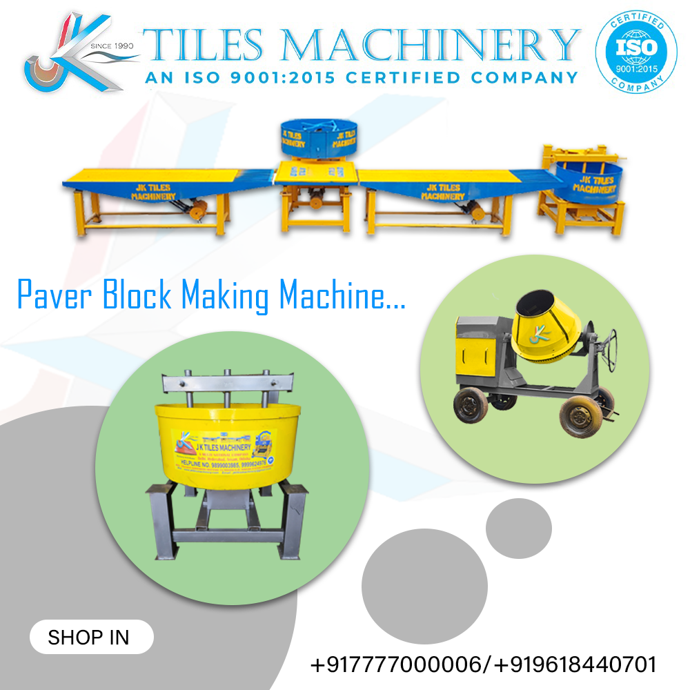 Semi Automatic Cement Tile Making Machine